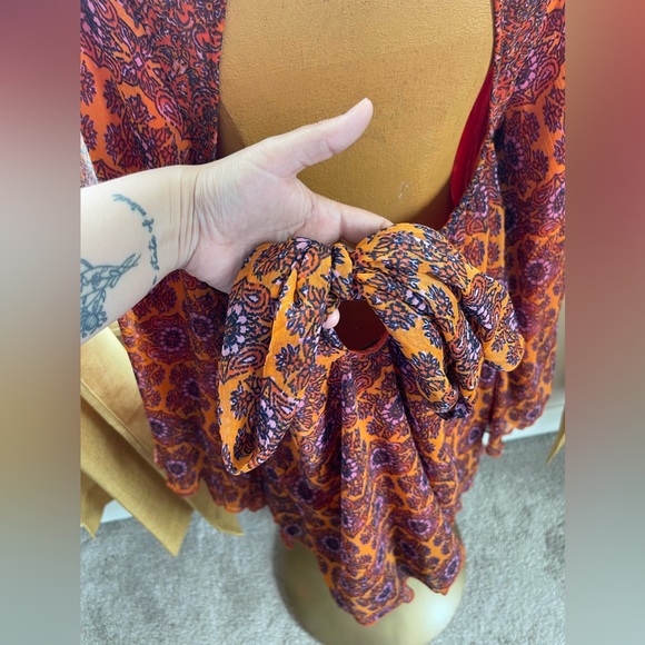 Free People Gabi Printed Tunic New Size Medium - Picture 6 of 11